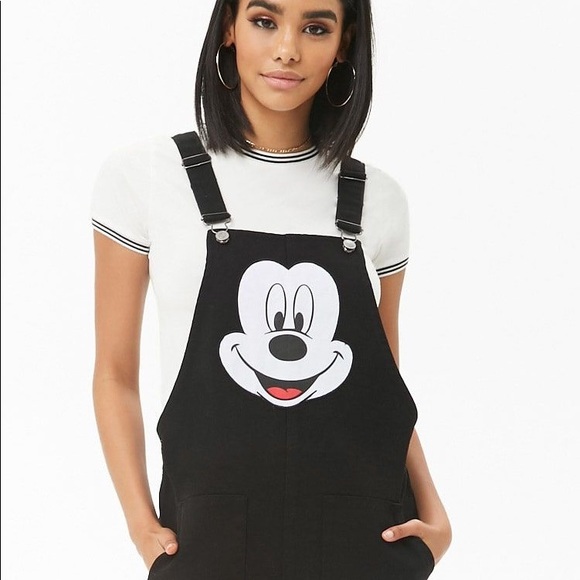 B&W Mickey Mouse Novelty Overall Dress main image 0